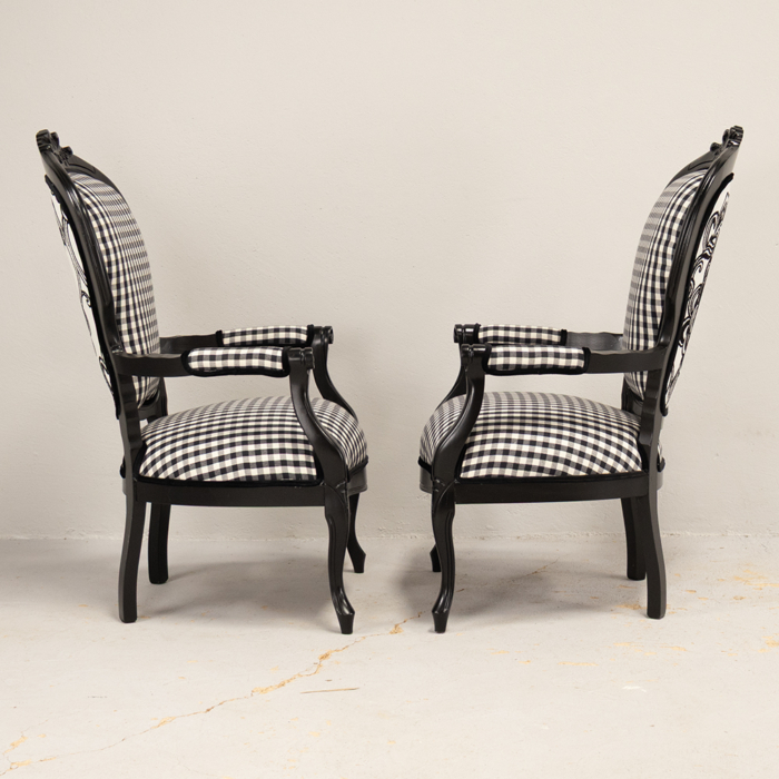 Antique French Armchairs - Image 3