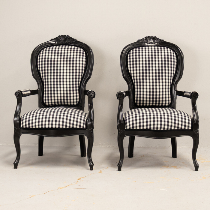 Antique French Armchairs - Image 2