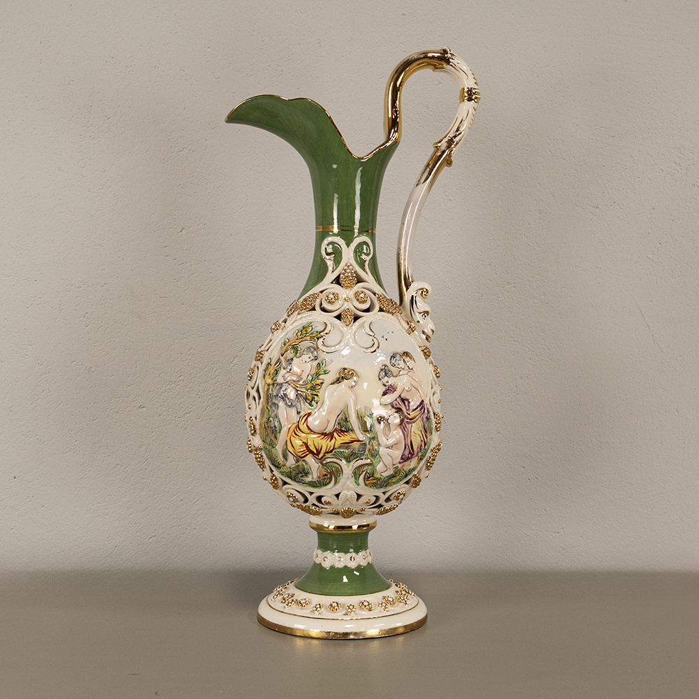 Capodimonte Green Jug