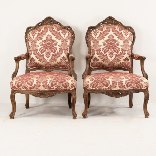 French Style Carved Chairs