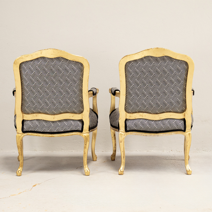 French Gilded Armchairs - Image 3
