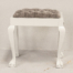 Dressing table stool woven