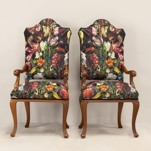 Floral Highback Chairs