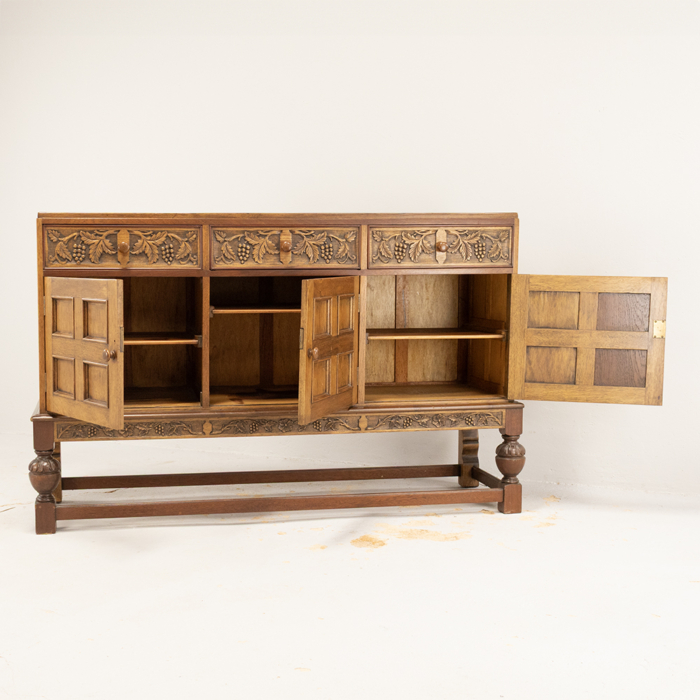 Oak Carved Sideboard - Image 3