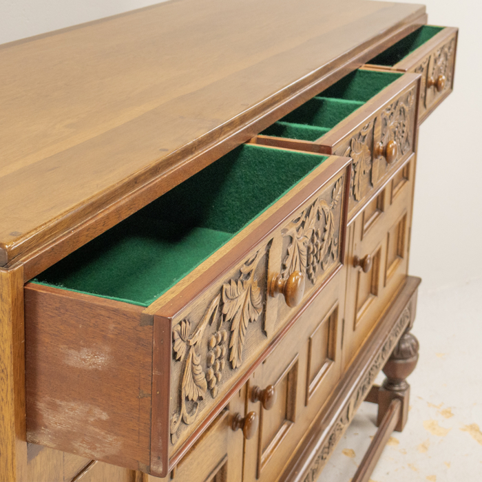 Oak Carved Sideboard - Image 4