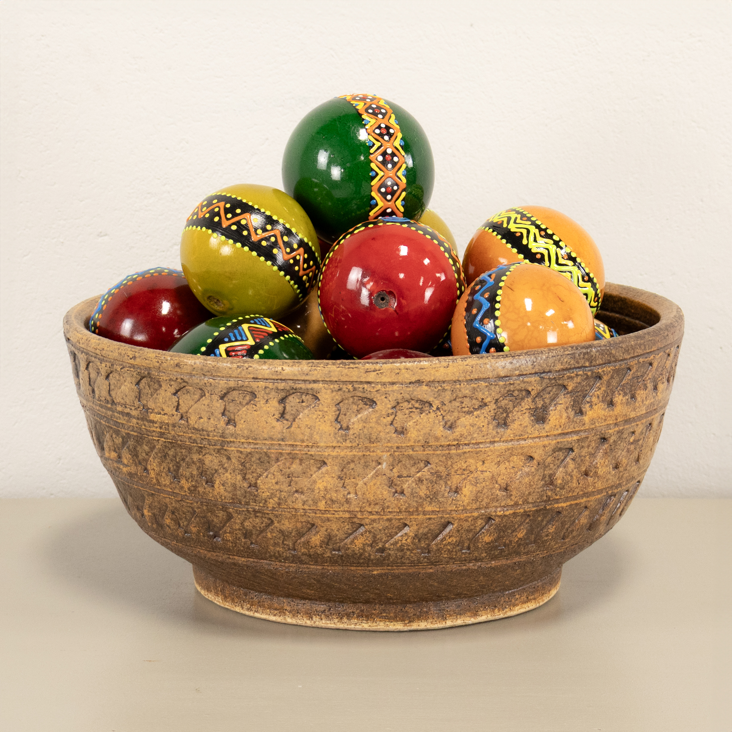 Decorative Balls and Bowl