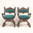 Renaissance Dagobert Curule Arm Chairs