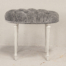 Oval dressing table stool