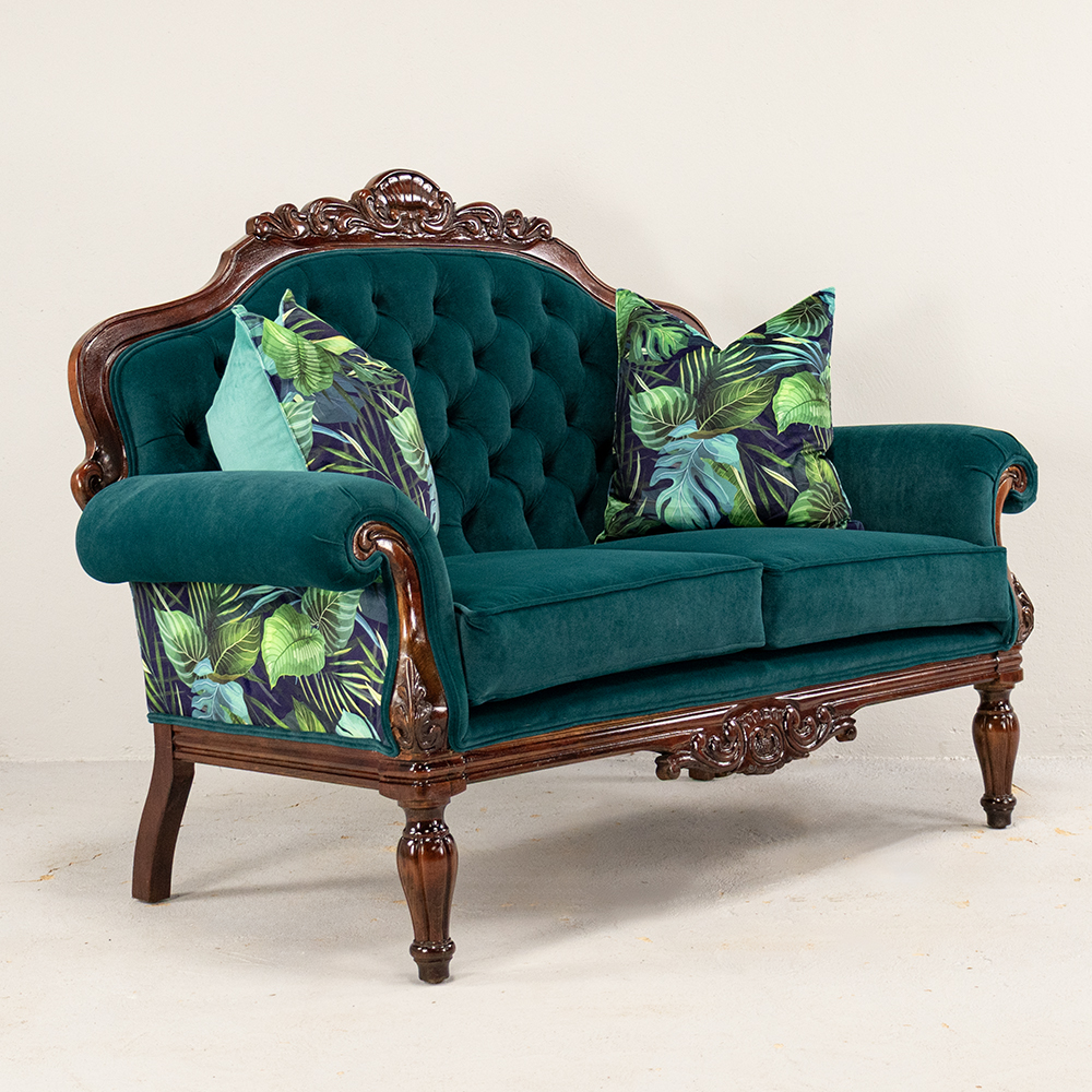 Victorian Sofa Teal