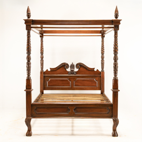 Mahogany four poster bed