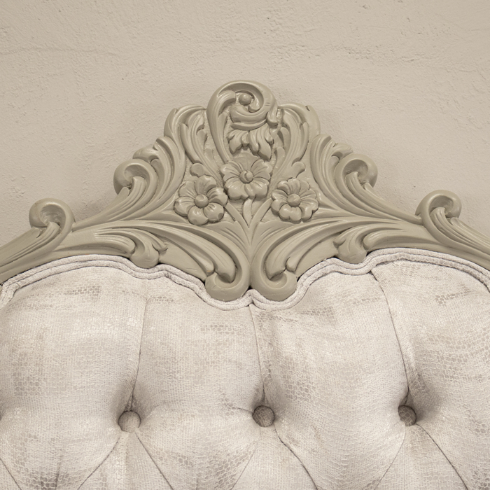 Grey Headboard and Pedestals - Image 2