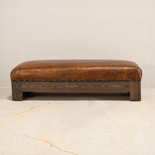 Leather Ottoman