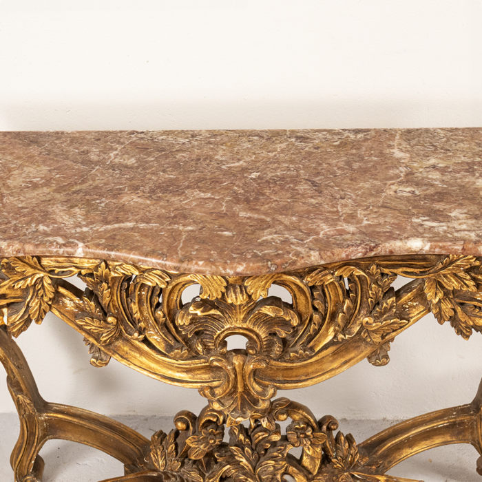 French Marble Top Console - Image 3