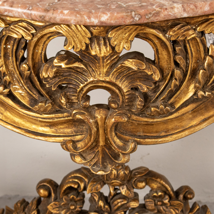French Marble Top Console - Image 4