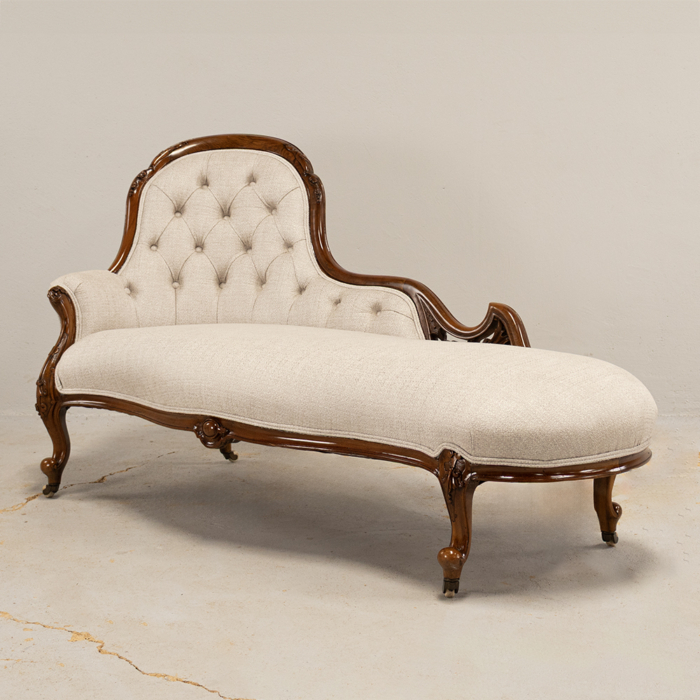 Victorian Rose Chaise Longue - Image 7