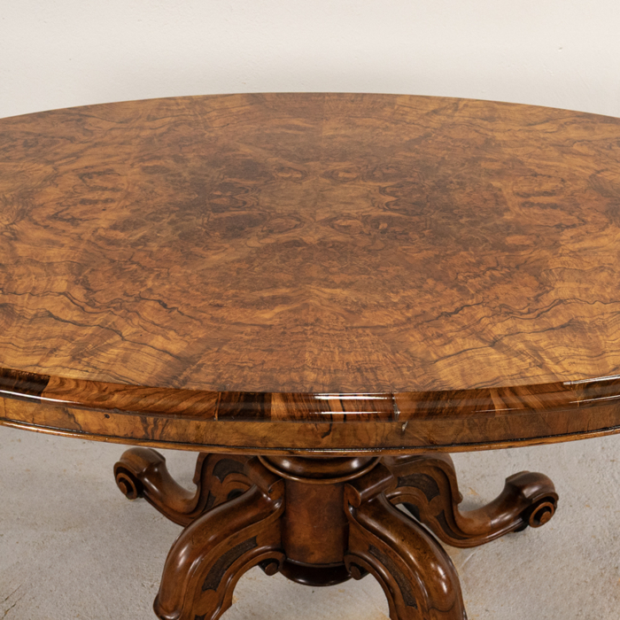 Burr Walnut Centre Table - Image 4