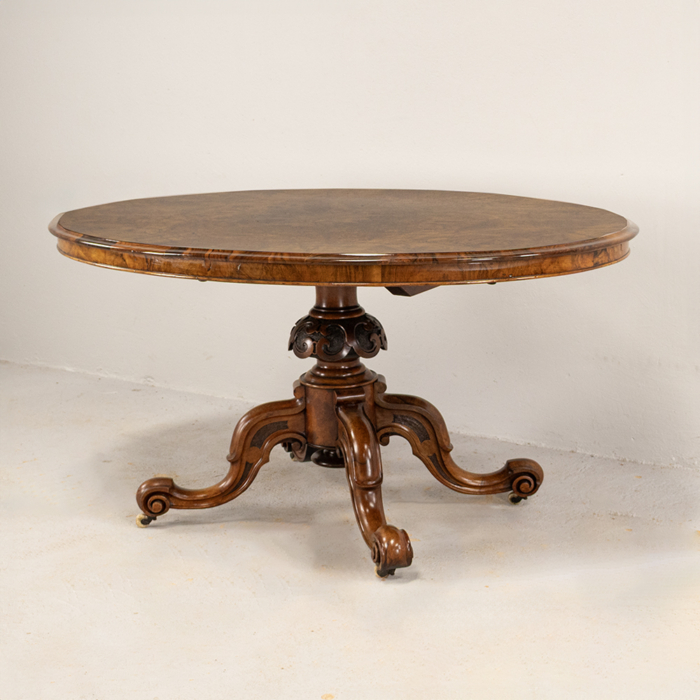 Burr Walnut Centre Table - Image 2