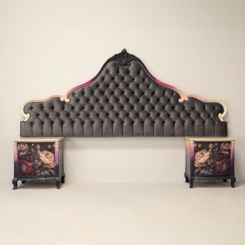 Art in Bloom Pedestals and headboard