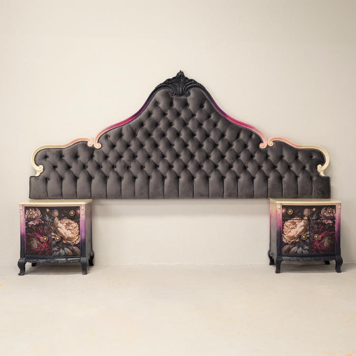 Art in Bloom Pedestals and headboard