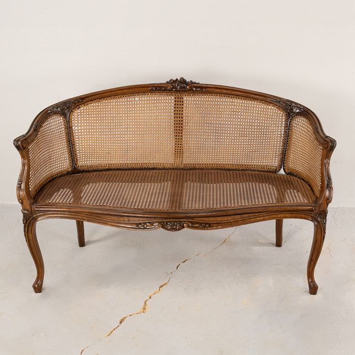 Louis XV Style Basket Sofa - Image 2