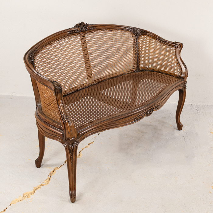 Louis XV Style Basket Sofa - Image 3