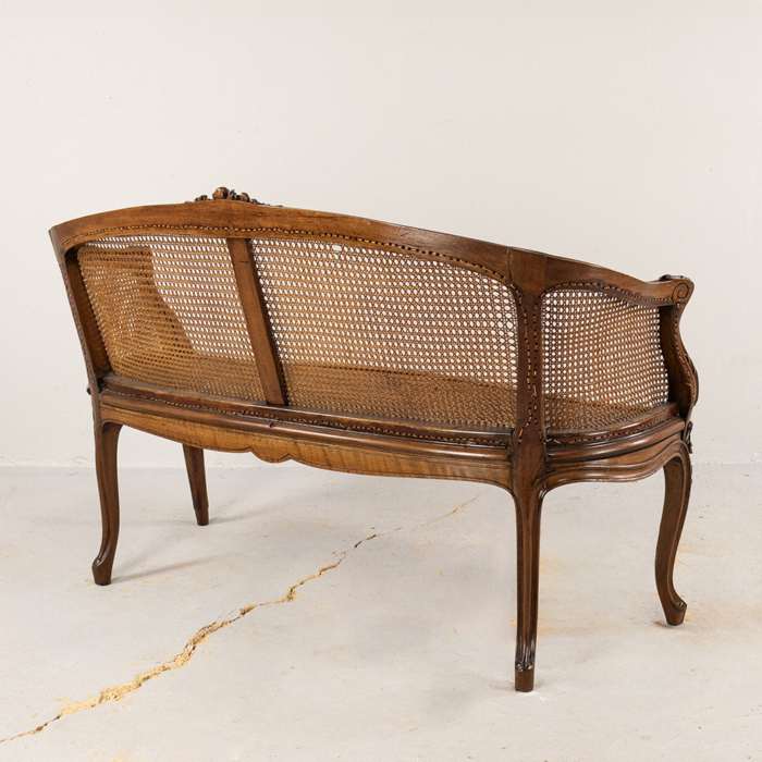 Louis XV Style Basket Sofa - Image 5