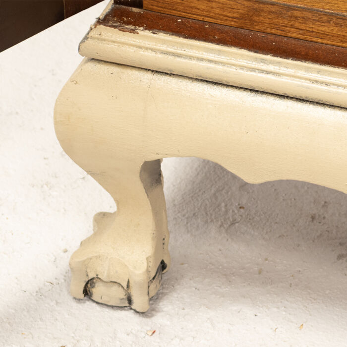 Cream Floral Display Cabinet