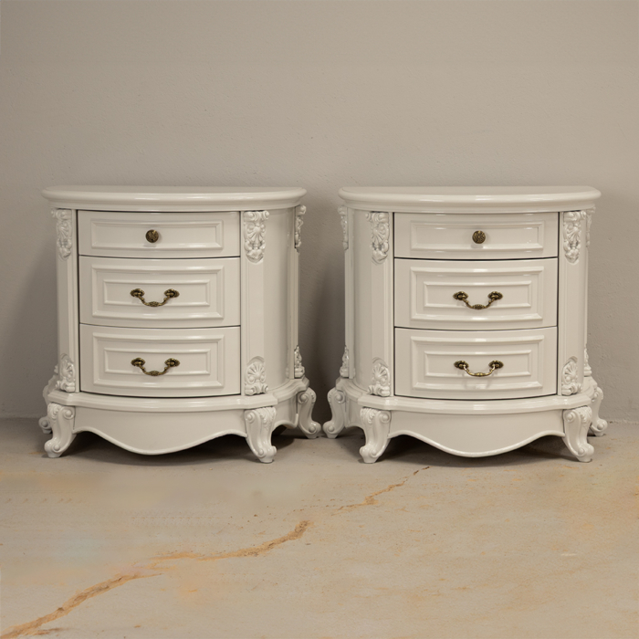 Half moon Carved Style Pedestals