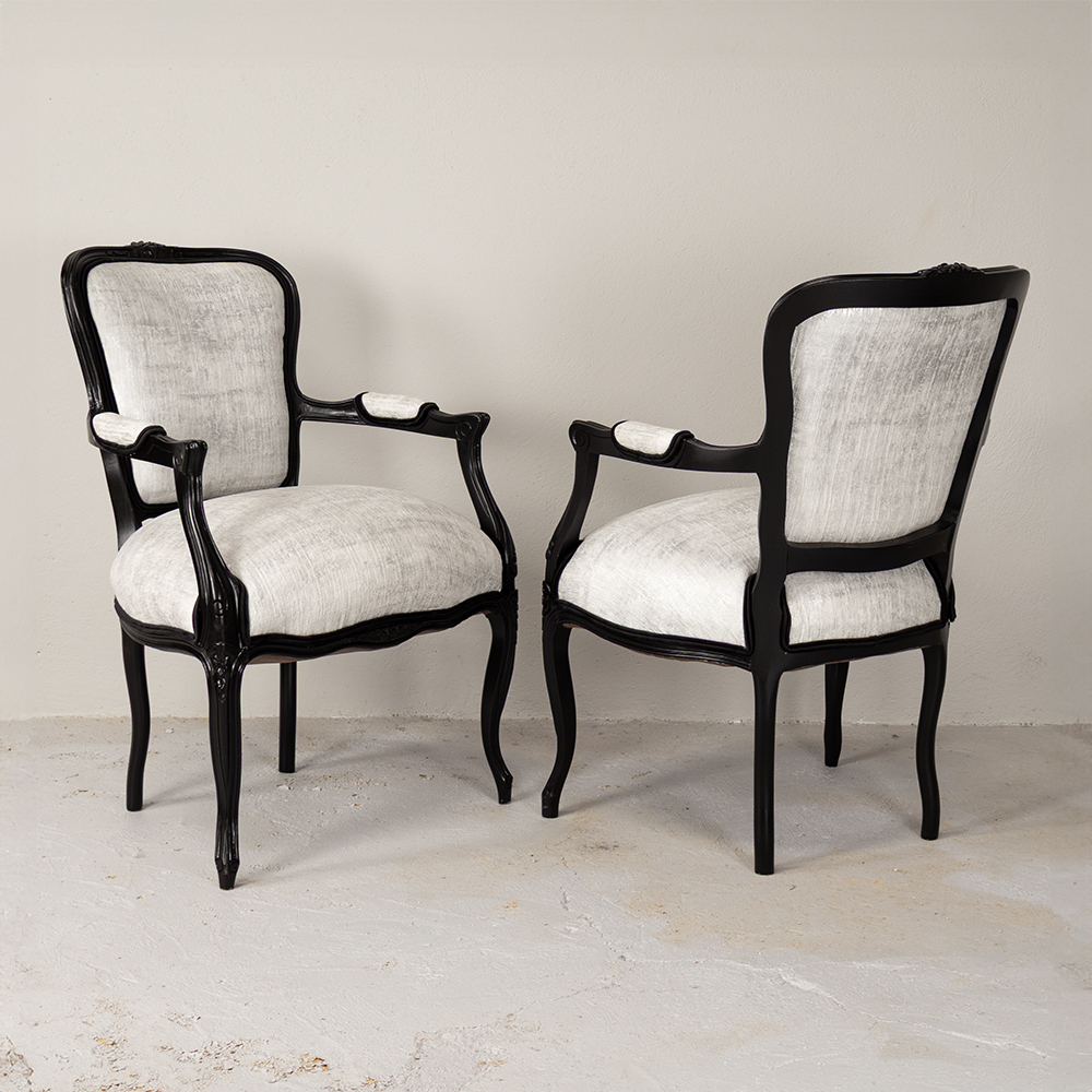 French Style Glammer Armchairs