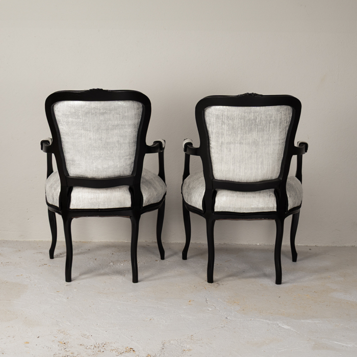 French Style Glammer Armchairs - Image 5