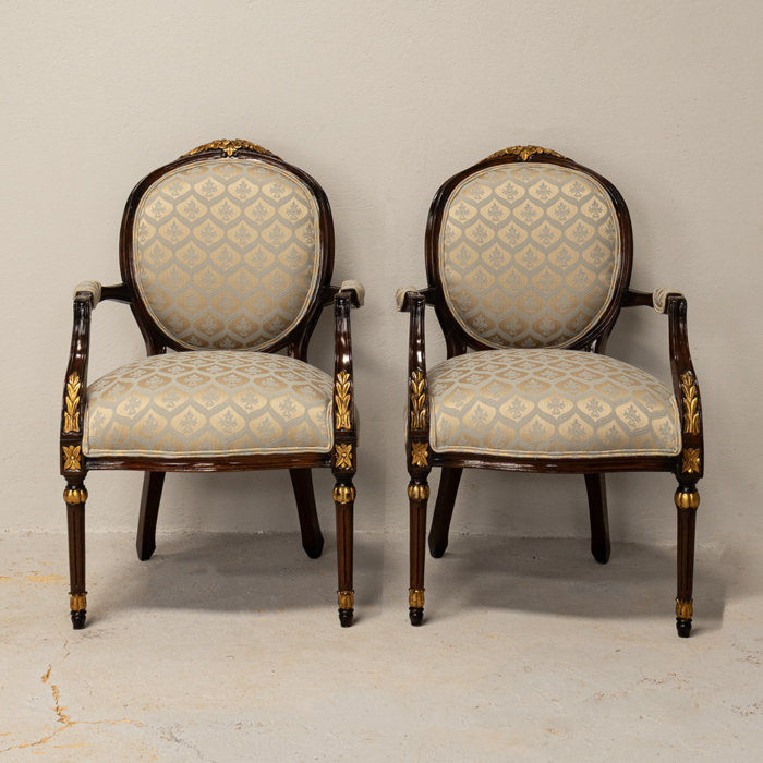 French Empire Style Armchairs - Image 3