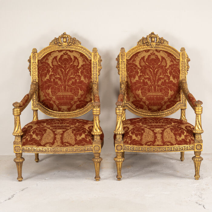 Louis XIV Arm Chairs