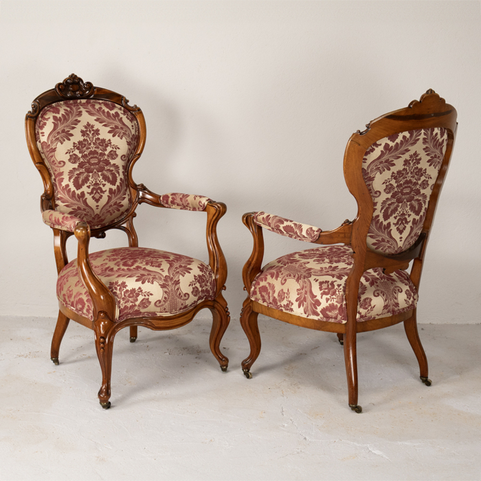 Victorian Style Armchairs - Image 2
