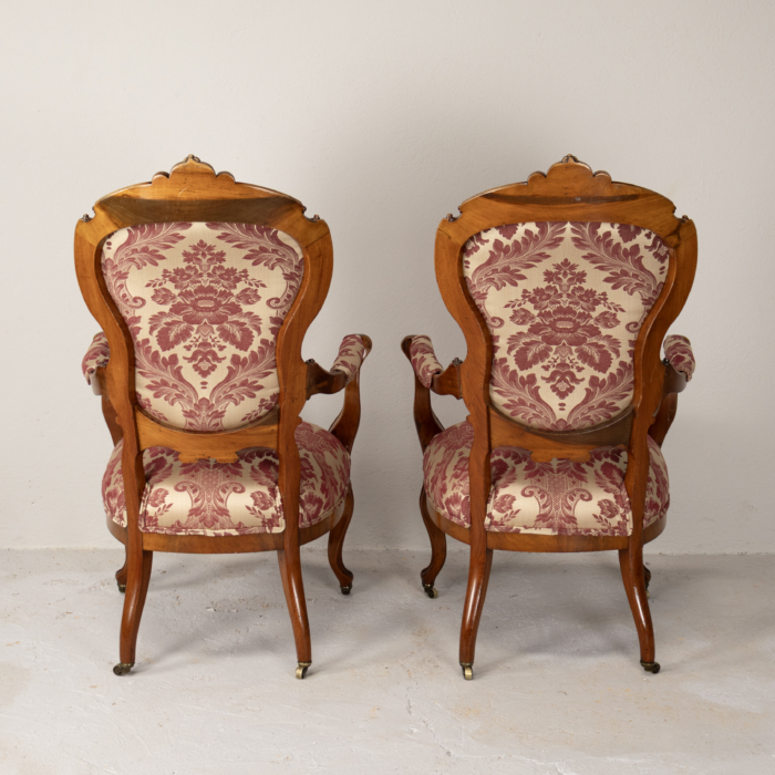 Victorian Style Armchairs - Image 4