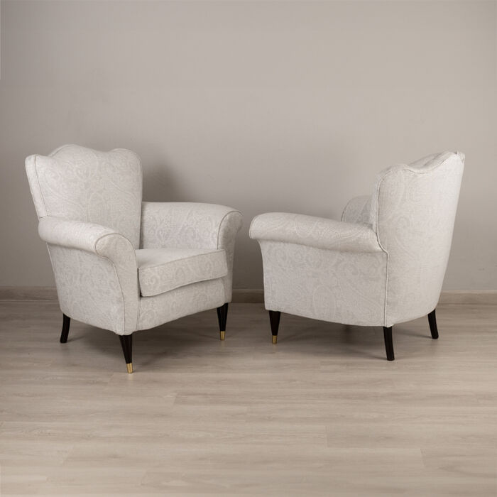 Victorian Armchairs Paisley - Image 2