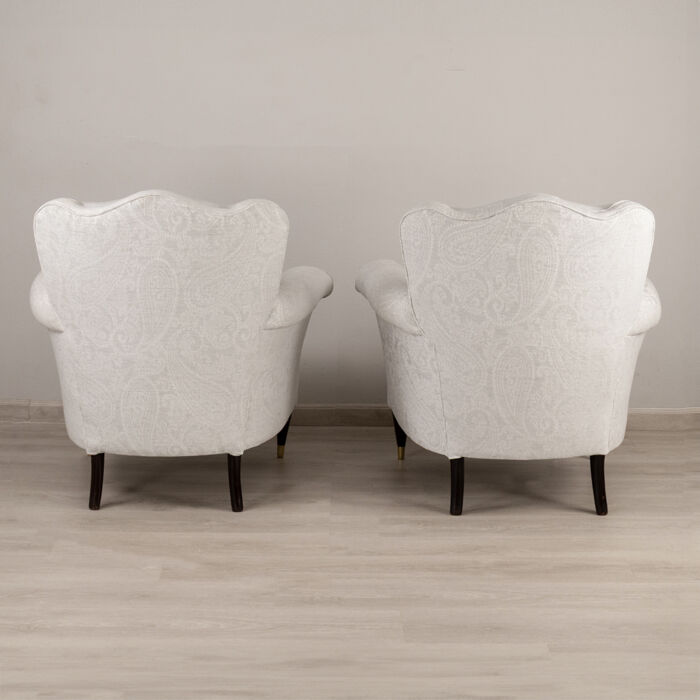 Victorian Armchairs Paisley - Image 4