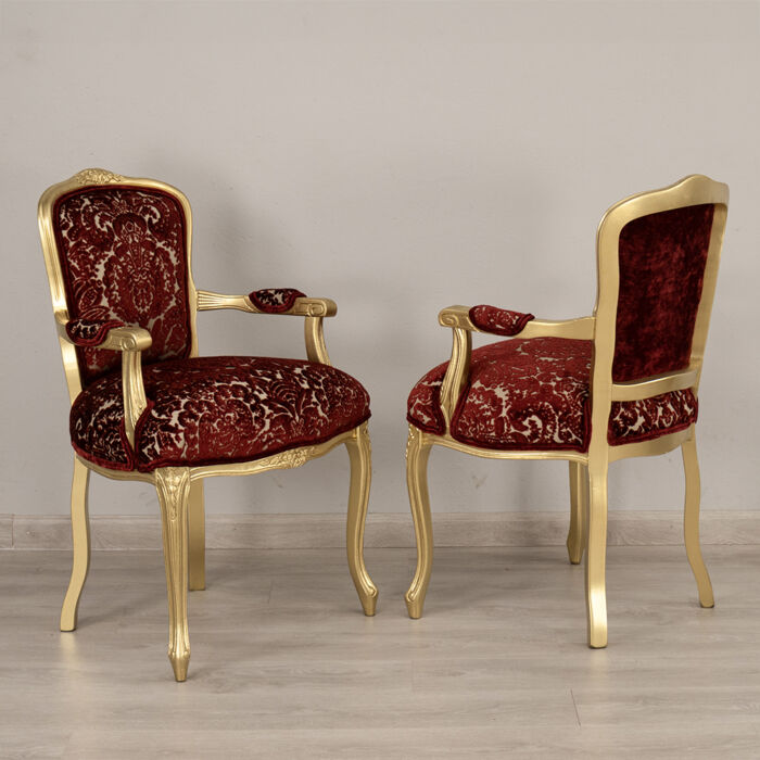 French Gold Armchairs