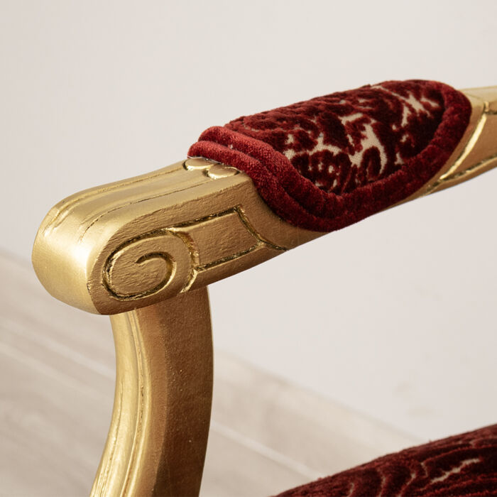 French Gold Armchairs - Image 6