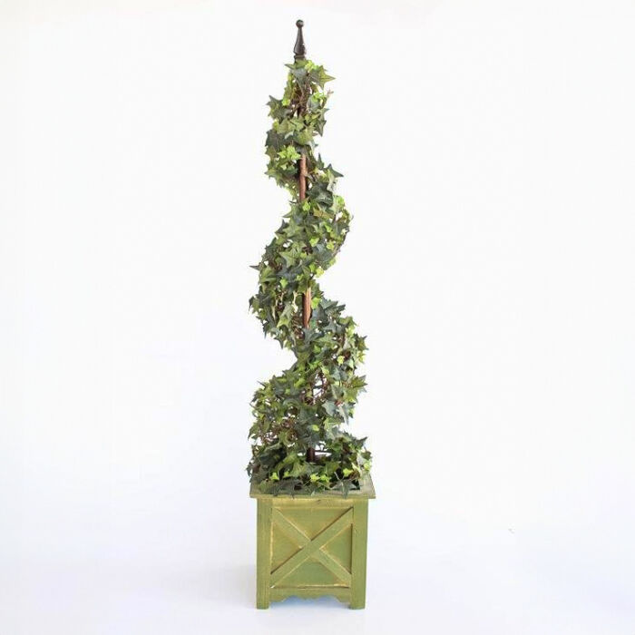 Ivy Spiral Wooden Pot