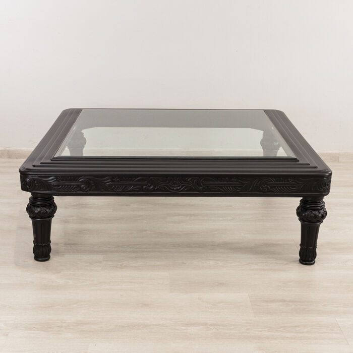 Large Glass Top Coffee Table - Image 2
