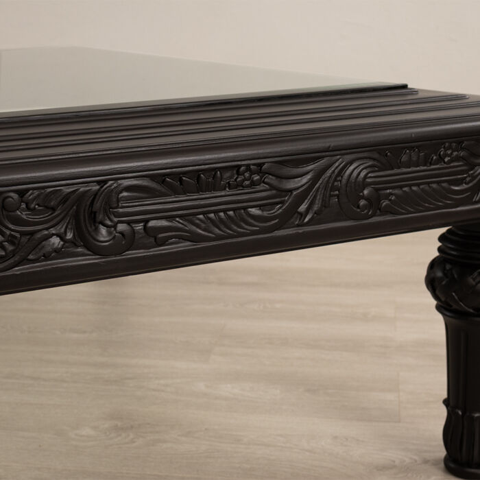 Large Glass Top Coffee Table - Image 5