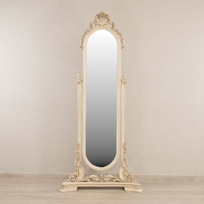 Carved Cheval Mirror