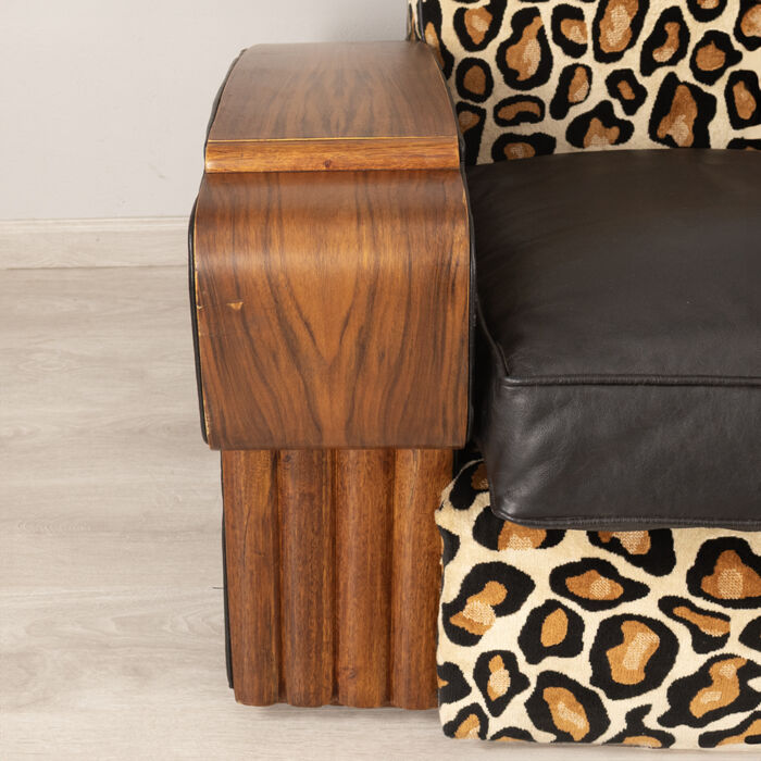 Art Deco Walnut Armchairs - Image 7