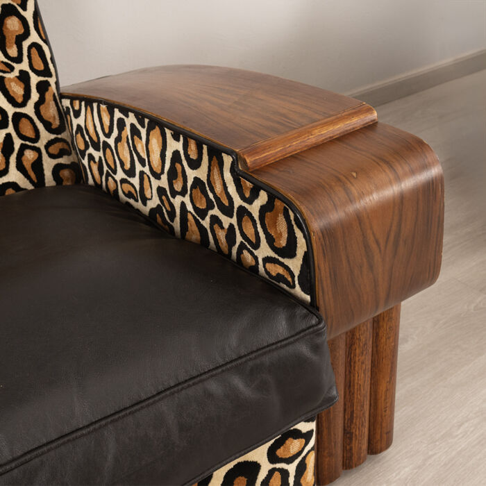 Art Deco Walnut Sofa - Image 2