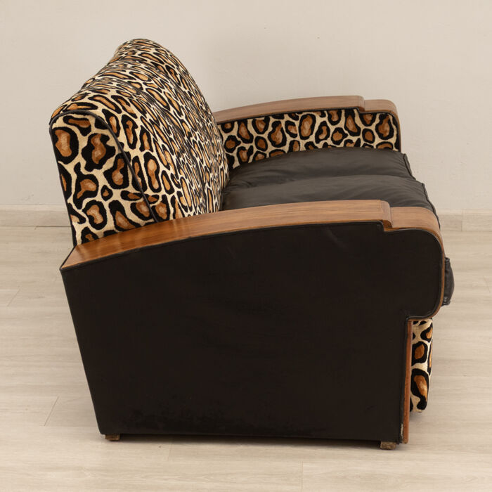 Art Deco Walnut Sofa - Image 4