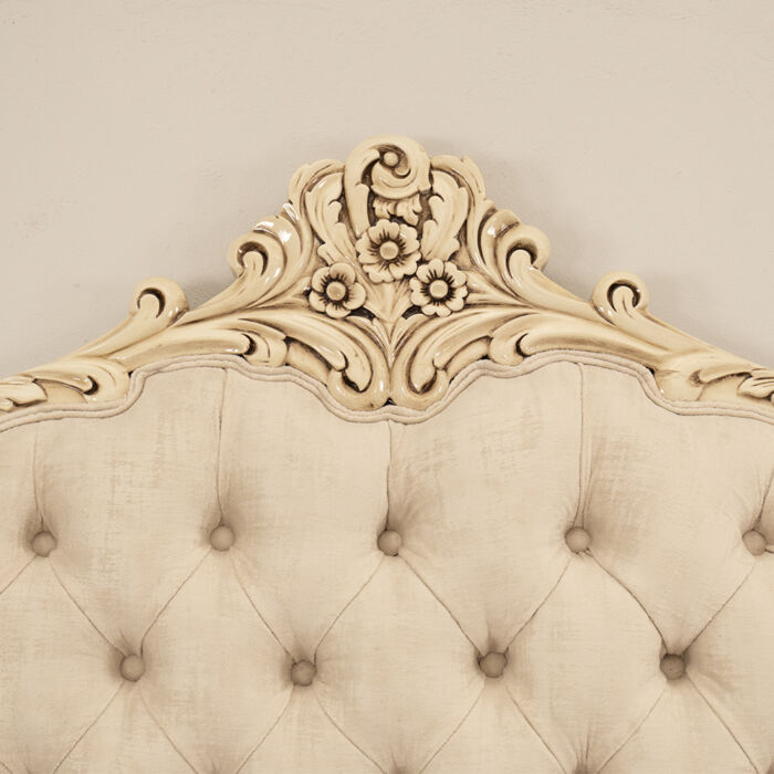 French Style Headboard and Pedestals - Image 2