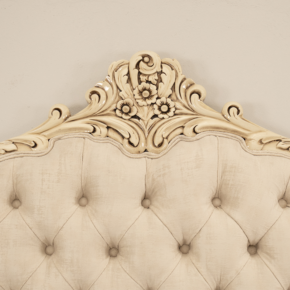 French Style Headboard and Pedestals - Image 2