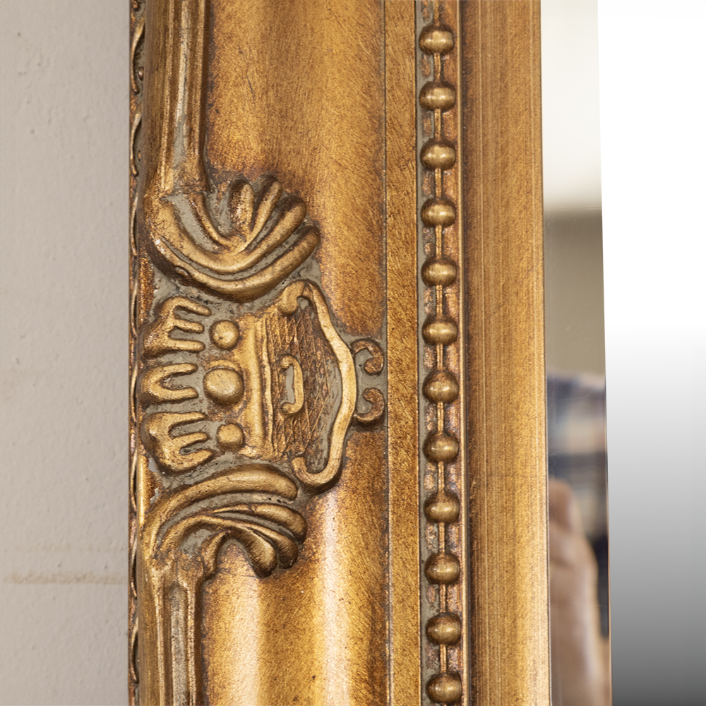 Carved Gold Frame Mirror - Image 3