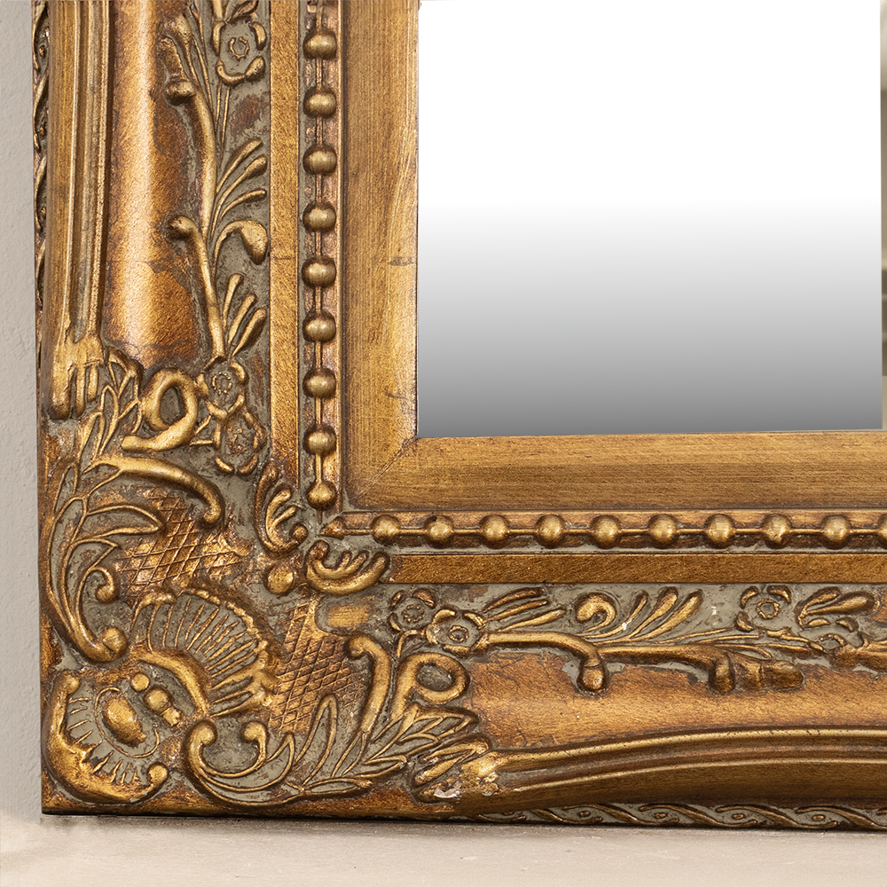Carved Gold Frame Mirror - Image 5