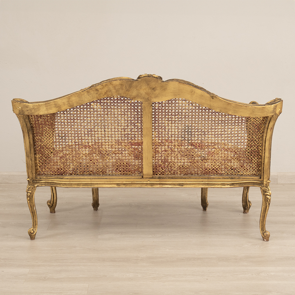 French Style Rattan Settee - Image 5